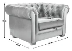 Habitat Chesterfield Leather Armchair - Black 19 Habitat Chesterfield Leather Armchair - Black -Habitat 6250988 R Z020A