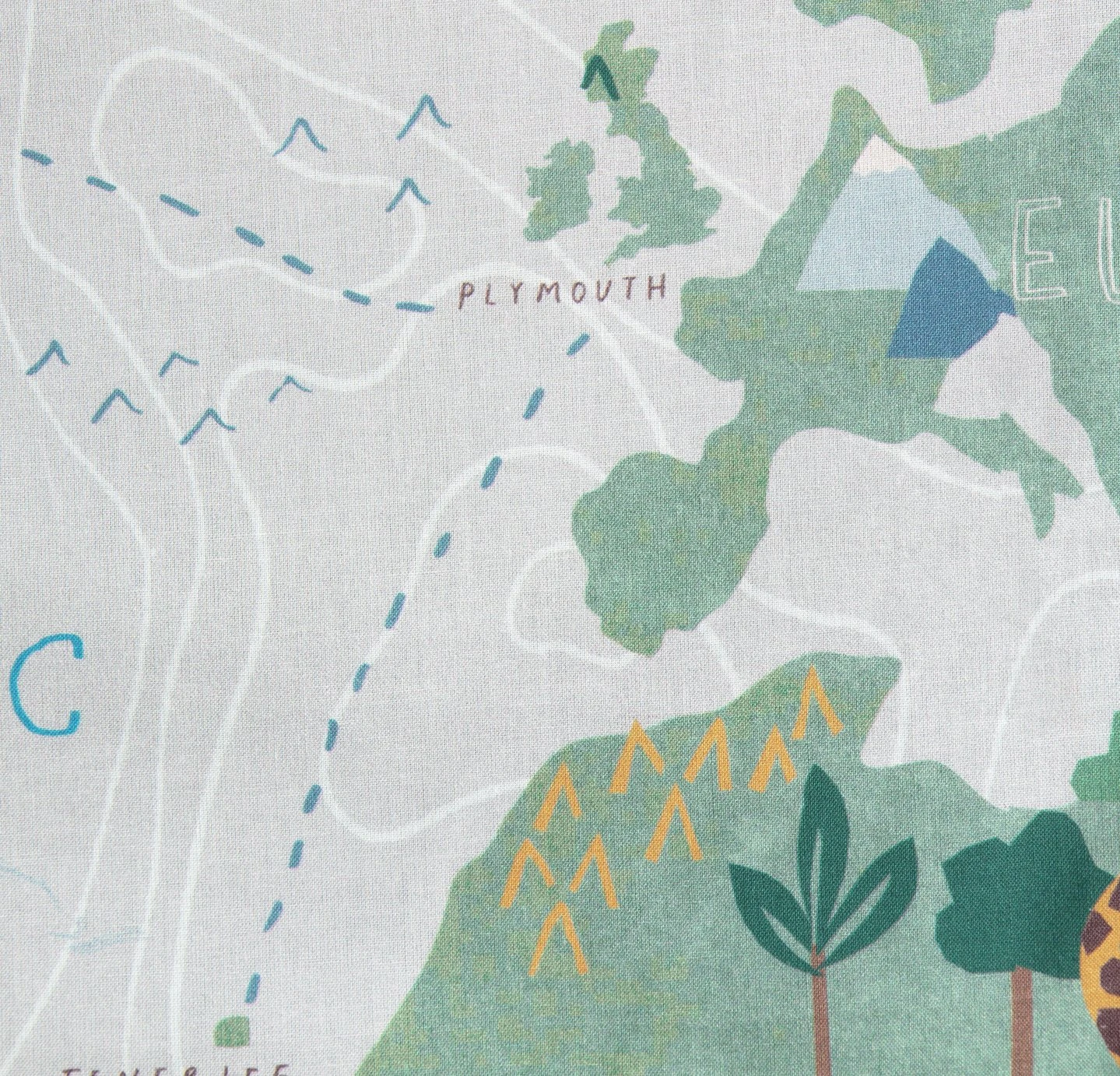 Habitat Kids Cotton World Map Print Bedding Set - Toddler 2 Habitat Kids Cotton World Map Print Bedding Set - Toddler - Image 2