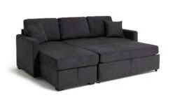 Habitat Reagan Left Corner Chaise Sofa Bed - Charcoal -Habitat 6980038 R Z007A