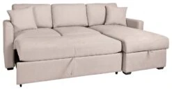 Habitat Reagan Right Corner Chaise Sofa Bed - Natural -Habitat 7019757 R Z003A