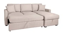 Habitat Reagan Right Corner Chaise Sofa Bed - Natural -Habitat 7019757 R Z007A