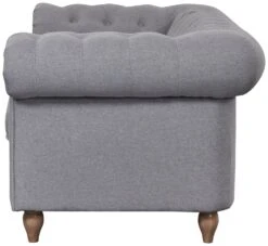 Habitat Chesterfield Fabric 2 Seater Sofa - Light Grey 15 Habitat Chesterfield Fabric 2 Seater Sofa - Light Grey -Habitat 7049033 R Z004A