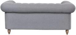 Habitat Chesterfield Fabric 2 Seater Sofa - Light Grey 16 Habitat Chesterfield Fabric 2 Seater Sofa - Light Grey -Habitat 7049033 R Z005A