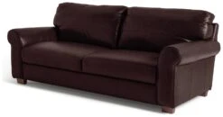 Habitat Salisbury Leather 4 Seater Sofa - Chocolate -Habitat 7119279 R Z002A