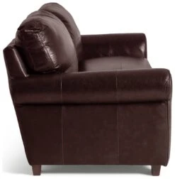 Habitat Salisbury Leather 4 Seater Sofa - Chocolate -Habitat 7119279 R Z004A