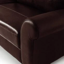 Habitat Salisbury Leather 4 Seater Sofa - Chocolate -Habitat 7119279 R Z006A