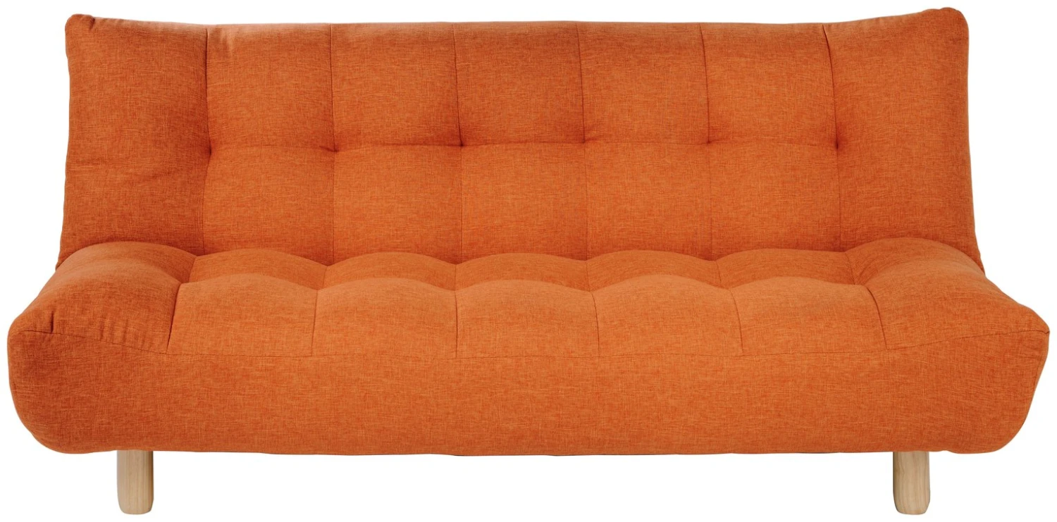 Habitat Kota 3 Seater Fabric Clic Clac Sofa Bed - Orange 1 Habitat Kota 3 Seater Fabric Clic Clac Sofa Bed - Orange