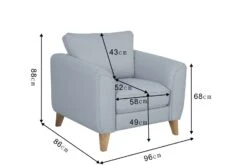 Habitat Cooper Fabric Armchair - Teal 23 Habitat Cooper Fabric Armchair - Teal -Habitat 7830974 R Z020A