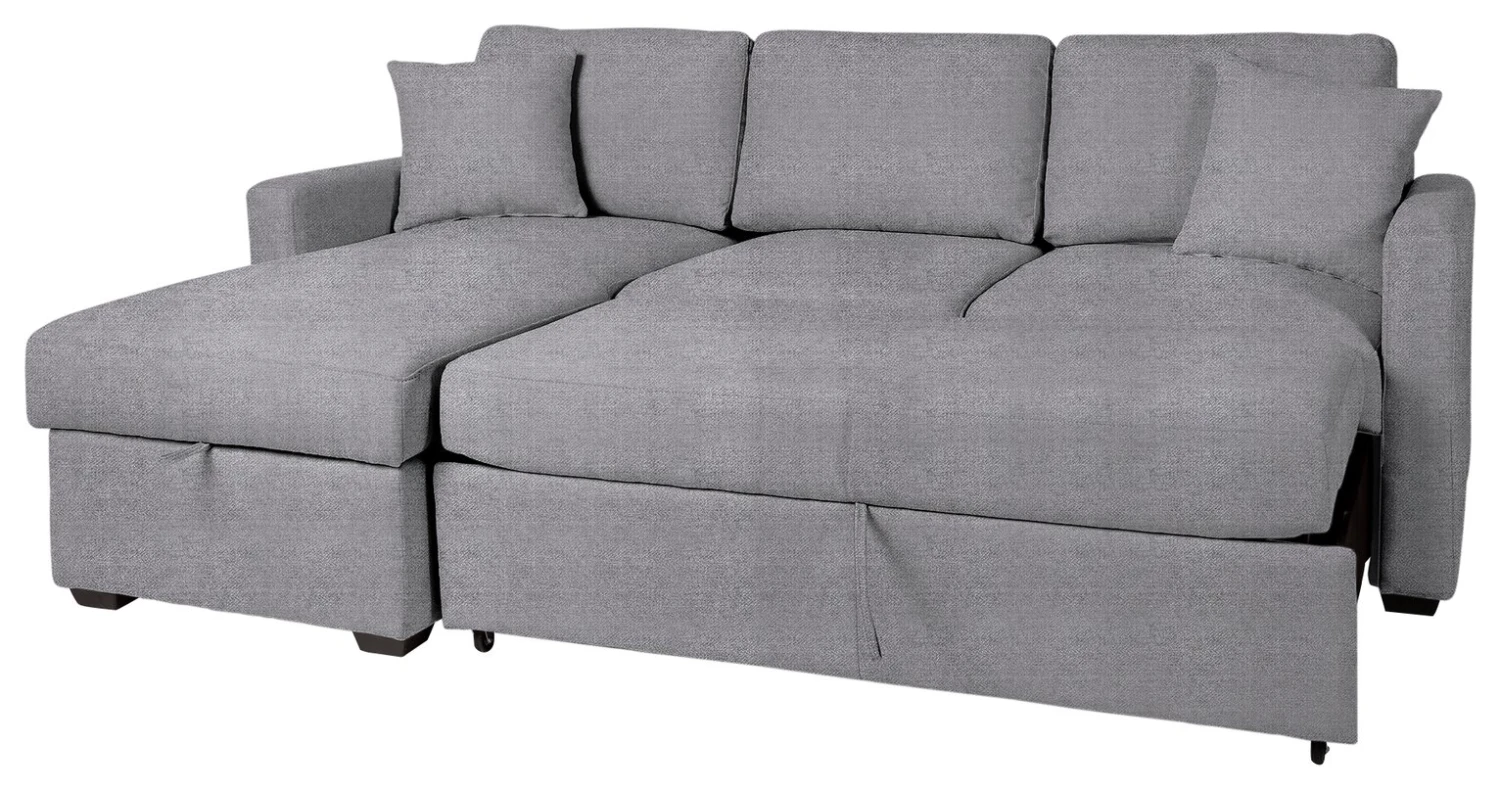 Habitat Reagan Left Corner Storage Sofa Bed - Grey 6 Habitat Reagan Left Corner Storage Sofa Bed - Grey - Image 6