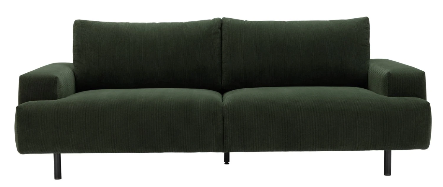 Habitat Julien Fabric 3 Seater Sofa - Dark Green 1 Habitat Julien Fabric 3 Seater Sofa - Dark Green