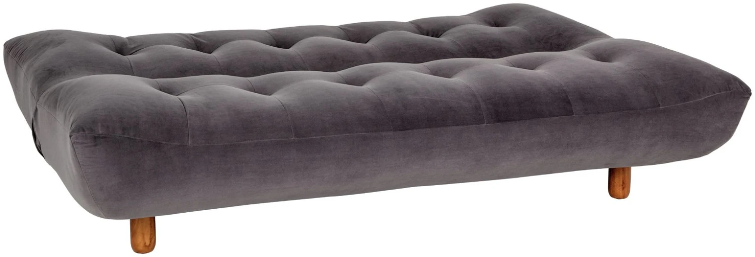 Habitat Kota 3 Seater Velvet Clic Clac Sofa Bed - Grey 4 Habitat Kota 3 Seater Velvet Clic Clac Sofa Bed - Grey - Image 4