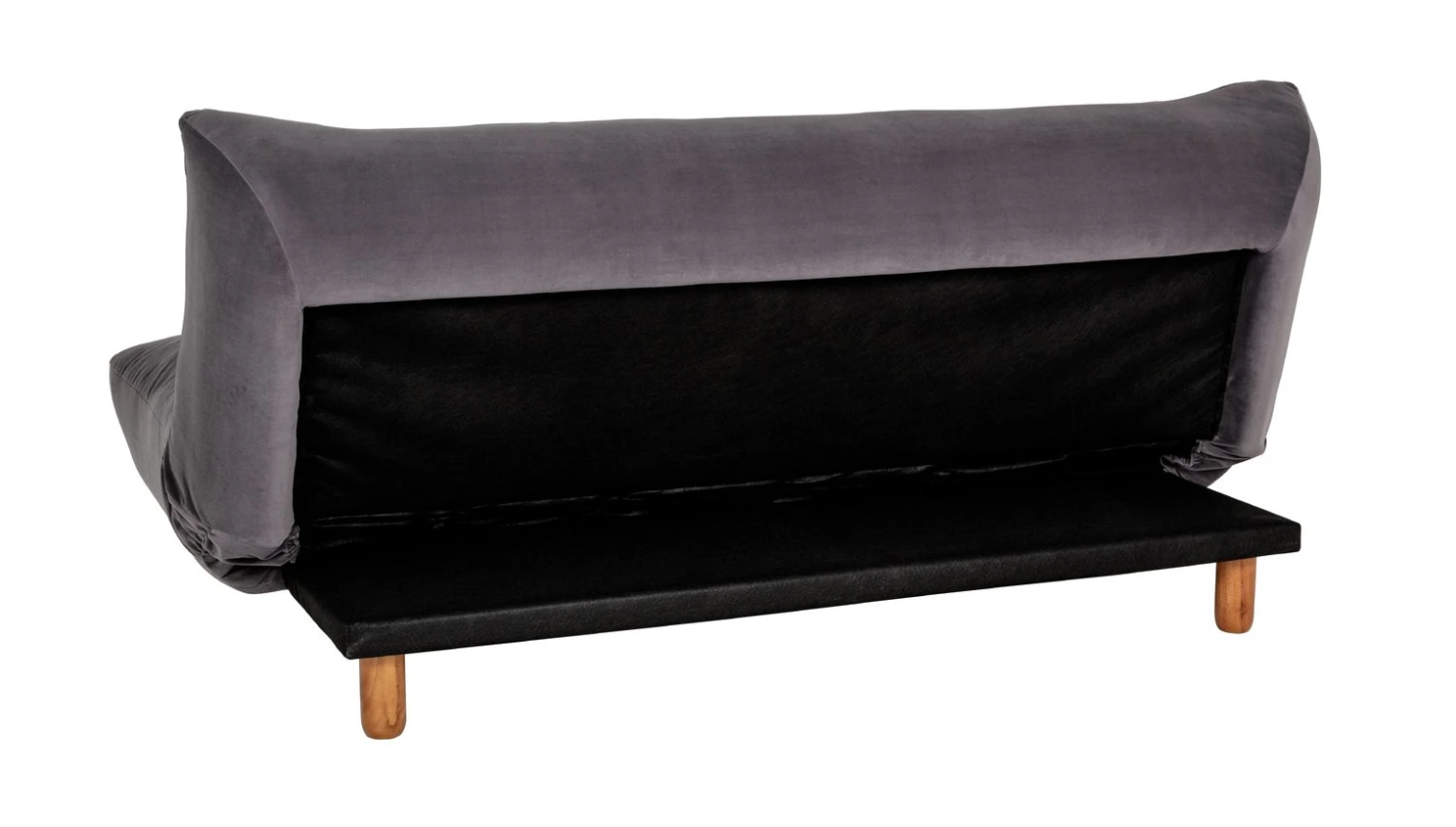 Habitat Kota 3 Seater Velvet Clic Clac Sofa Bed - Grey 5 Habitat Kota 3 Seater Velvet Clic Clac Sofa Bed - Grey - Image 5
