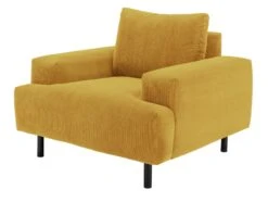 Habitat Julien Fabric Armchair - Yellow -Habitat 7944341 R Z002A