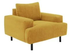 Habitat Julien Fabric Armchair - Yellow -Habitat 7944341 R Z008A