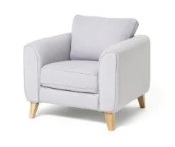 Habitat Cooper Fabric Armchair - Light Grey 10 Habitat Cooper Fabric Armchair - Light Grey -Habitat 7956377 R Z002A