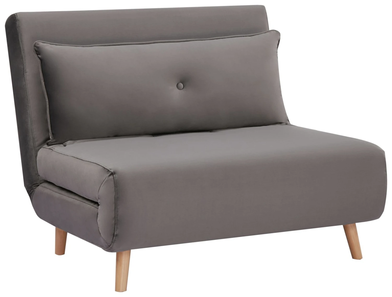 Habitat Roma Small Double Velvet Chair Bed - Charcoal 1 Habitat Roma Small Double Velvet Chair Bed - Charcoal