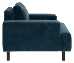 Habitat Julien Velvet Armchair - Navy -Habitat 8117335 R Z004A