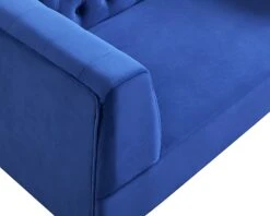 Habitat Blake Velvet 2 Seater Sofa - Navy Blue -Habitat 8133467 R Z006A