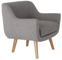 Habitat Nellie Fabric Accent Chair - Grey 10 Habitat Nellie Fabric Accent Chair - Grey -Habitat 8346278 R Z004A