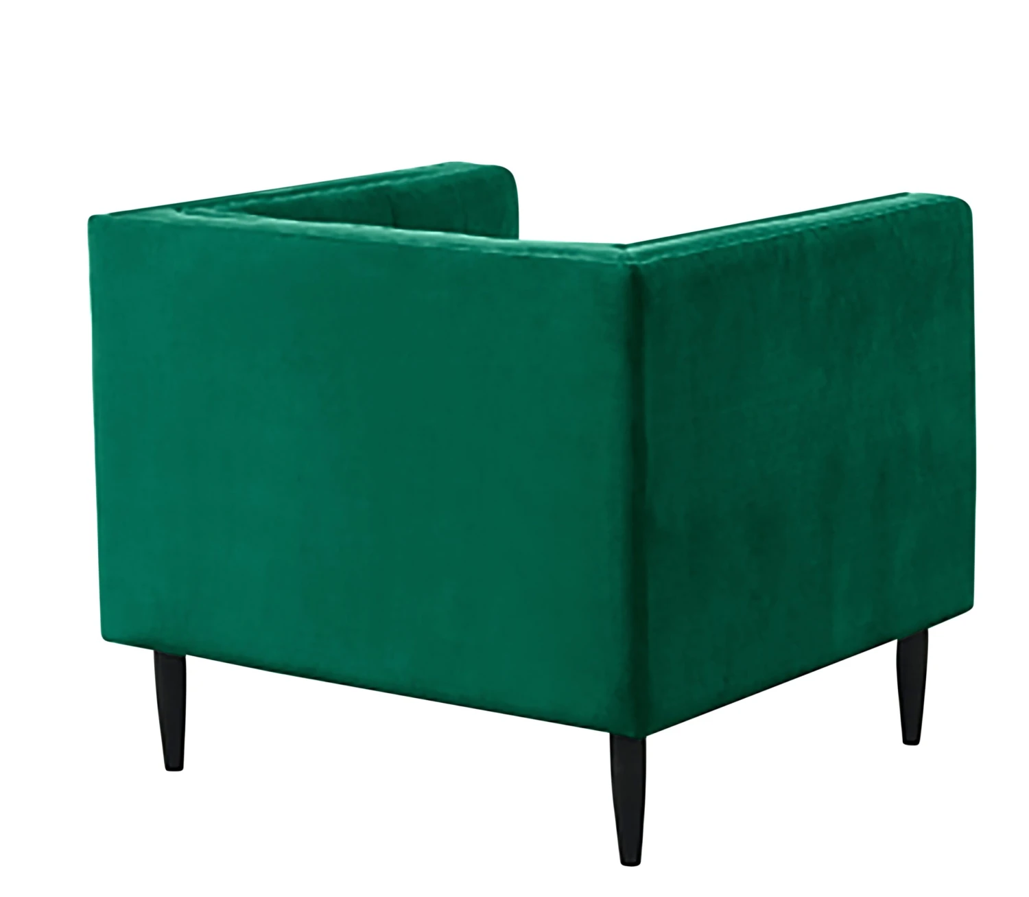 Habitat Vanessa Velvet Armchair - Green 2 Habitat Vanessa Velvet Armchair - Green - Image 2