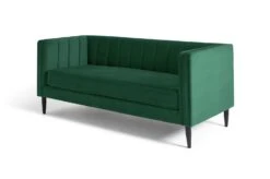 Habitat Vanessa Velvet 3 Seater Sofa - Green -Habitat 8463852 R Z002A