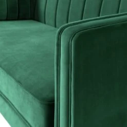 Habitat Vanessa Velvet 3 Seater Sofa - Green -Habitat 8463852 R Z006A