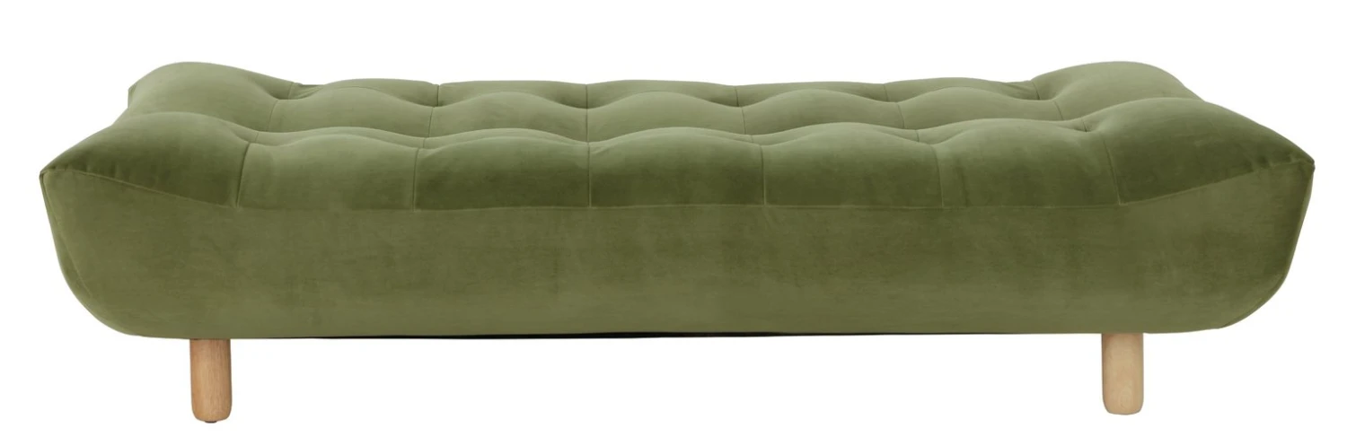 Habitat Kota 3 Seater Velvet Clic Clac Sofa Bed - Green 6 Habitat Kota 3 Seater Velvet Clic Clac Sofa Bed - Green - Image 6