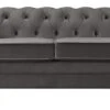 Habitat Chesterfield Velvet 3 Seater Sofa - Charcoal