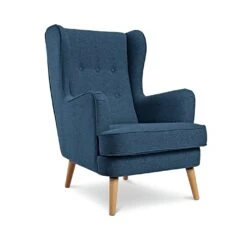 Habitat Callie Fabric Wingback Chair - Teal -Habitat 8724948 R Z002A