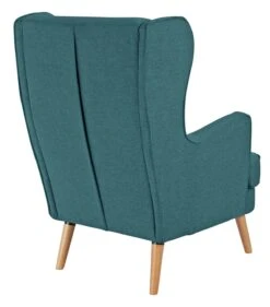 Habitat Callie Fabric Wingback Chair - Teal -Habitat 8724948 R Z004A