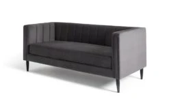 Habitat Vanessa Velvet 3 Seater Sofa - Grey 12 Habitat Vanessa Velvet 3 Seater Sofa - Grey -Habitat 8771018 R Z002A