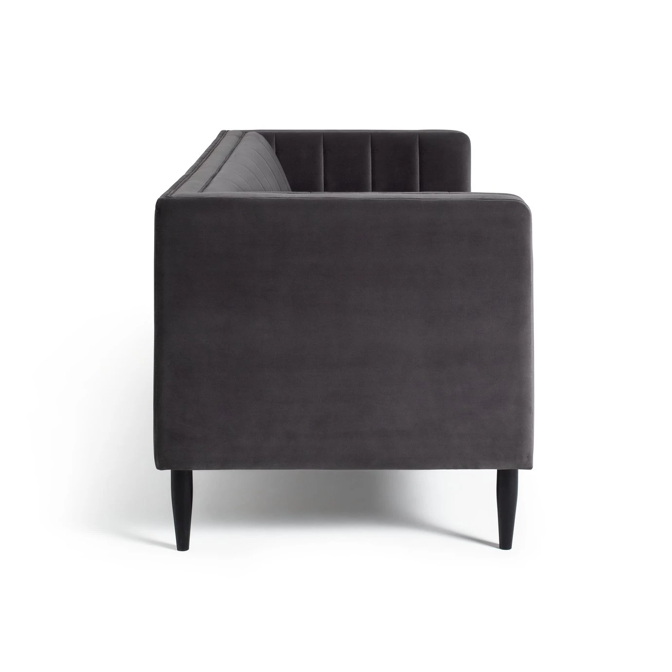 Habitat Vanessa Velvet 3 Seater Sofa - Grey 6 Habitat Vanessa Velvet 3 Seater Sofa - Grey - Image 6