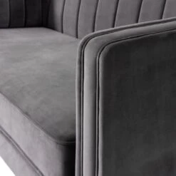 Habitat Vanessa Velvet 3 Seater Sofa - Grey 16 Habitat Vanessa Velvet 3 Seater Sofa - Grey -Habitat 8771018 R Z006A