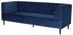 Habitat Blake Velvet 3 Seater Sofa - Navy Blue -Habitat 8802743 R Z002A