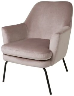 Habitat Celine Velvet Accent Chair - Pink 11 Habitat Celine Velvet Accent Chair - Pink -Habitat 8809708 R Z004A