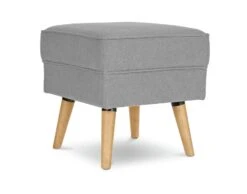 Habitat Callie Fabric Footstool - Light Grey -Habitat 8817116 R Z002A