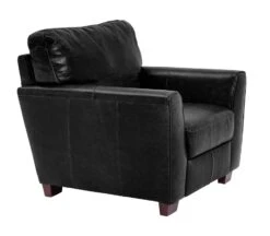 Habitat Milford Leather Chair - Black 10 Habitat Milford Leather Chair - Black -Habitat 8841773 R Z004A