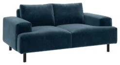 Habitat Julien Velvet 2 Seater Sofa - Navy Blue -Habitat 8863524 R Z002A