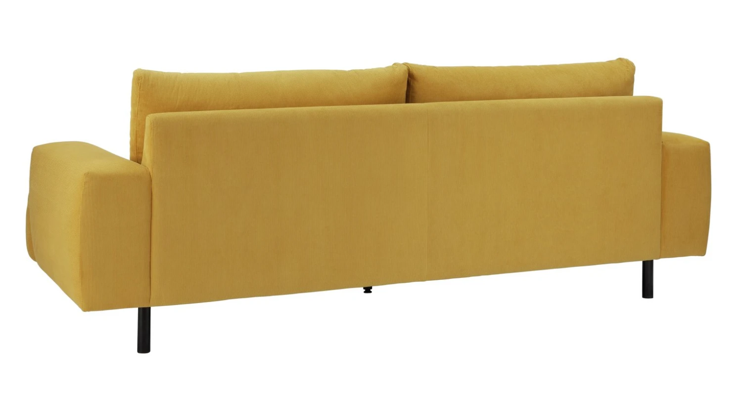 Habitat Julien Fabric 3 Seater Sofa - Yellow 7 Habitat Julien Fabric 3 Seater Sofa - Yellow - Image 7