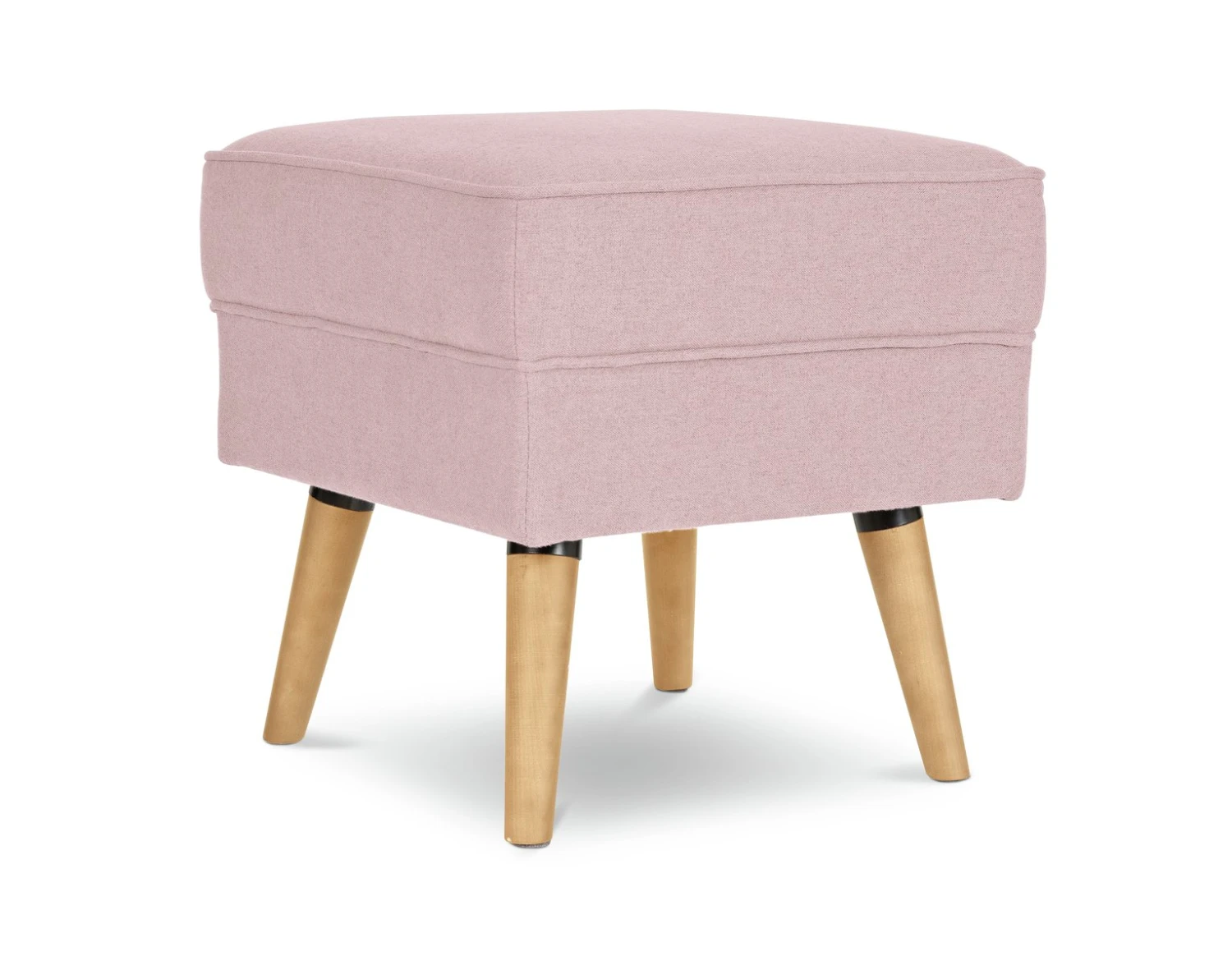 Habitat Callie Fabric Footstool - Blush Pink 4 Habitat Callie Fabric Footstool - Blush Pink - Image 4