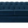 Habitat Chesterfield Velvet 3 Seater Sofa - Blue