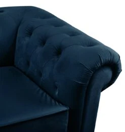 Habitat Chesterfield Velvet 3 Seater Sofa - Blue -Habitat 8869298 R Z006A