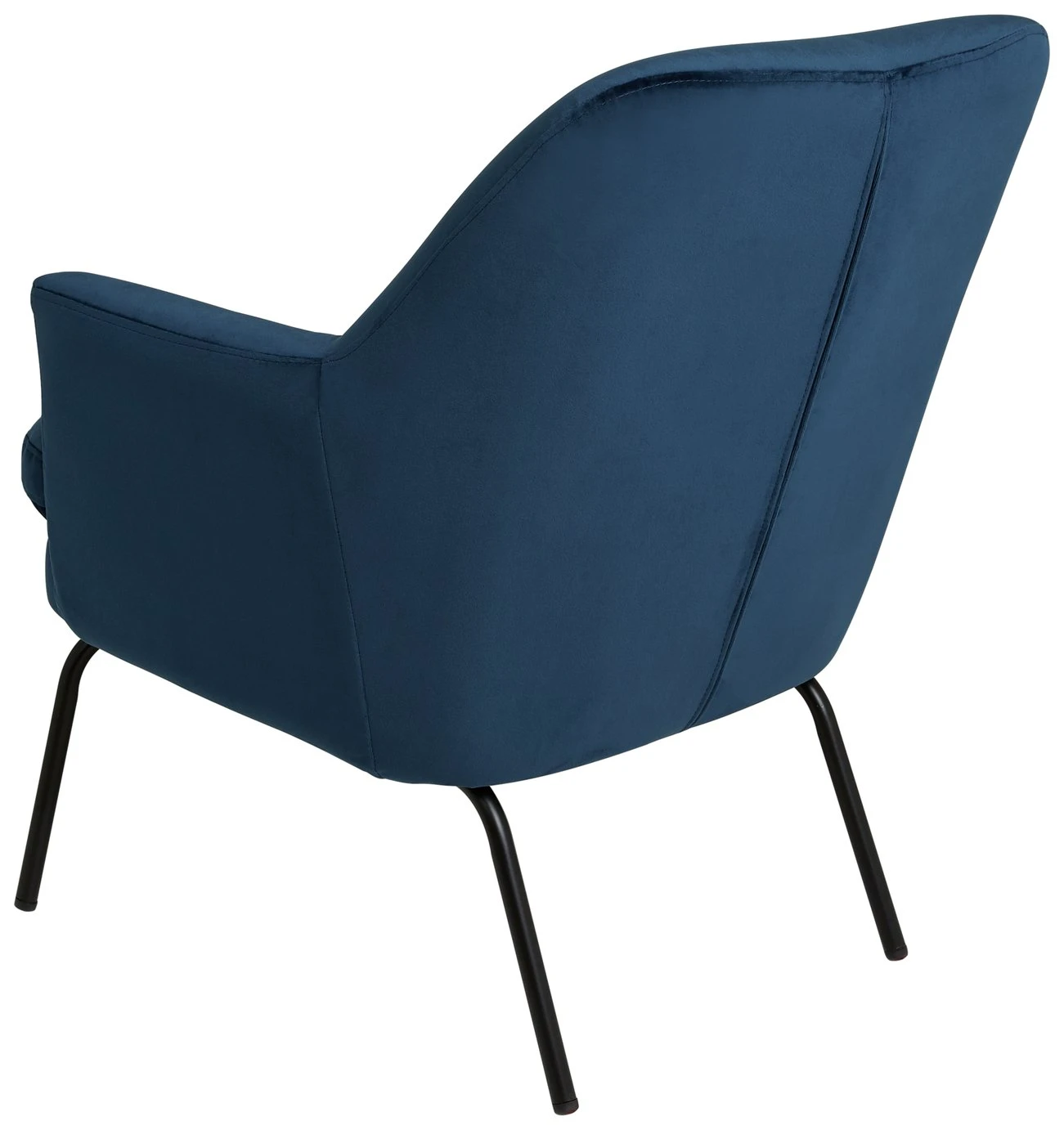 Habitat Celine Velvet Accent Chair - Blue 5 Habitat Celine Velvet Accent Chair - Blue - Image 5