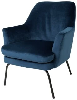 Habitat Celine Velvet Accent Chair - Blue 15 Habitat Celine Velvet Accent Chair - Blue -Habitat 8874702 R Z004A