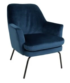 Habitat Celine Velvet Accent Chair - Blue 16 Habitat Celine Velvet Accent Chair - Blue -Habitat 8874702 R Z008A