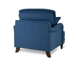 Habitat Matilda Velvet Armchair - Blue -Habitat 8878595 R Z003A