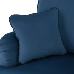 Habitat Matilda Velvet Armchair - Blue -Habitat 8878595 R Z007A