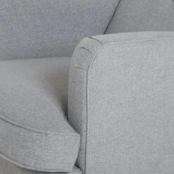 Habitat Callie Fabric Wingback Chair- Light Grey -Habitat 8884950 R Z005A