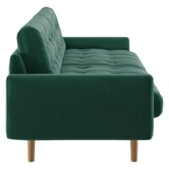 Habitat Fenner Velvet 3 Seater Sofa - Emerald -Habitat 8887957 R Z004A