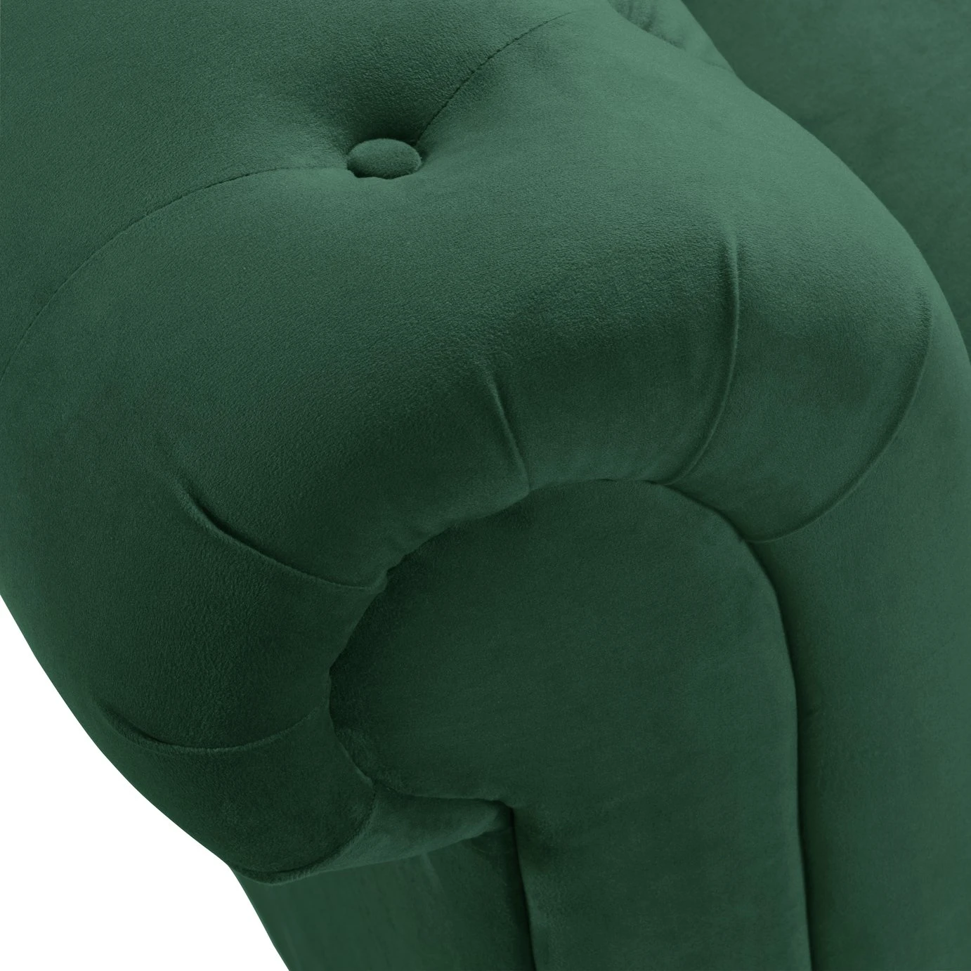 Habitat Chesterfield Velvet 2 Seater Sofa - Green 7 Habitat Chesterfield Velvet 2 Seater Sofa - Green - Image 7